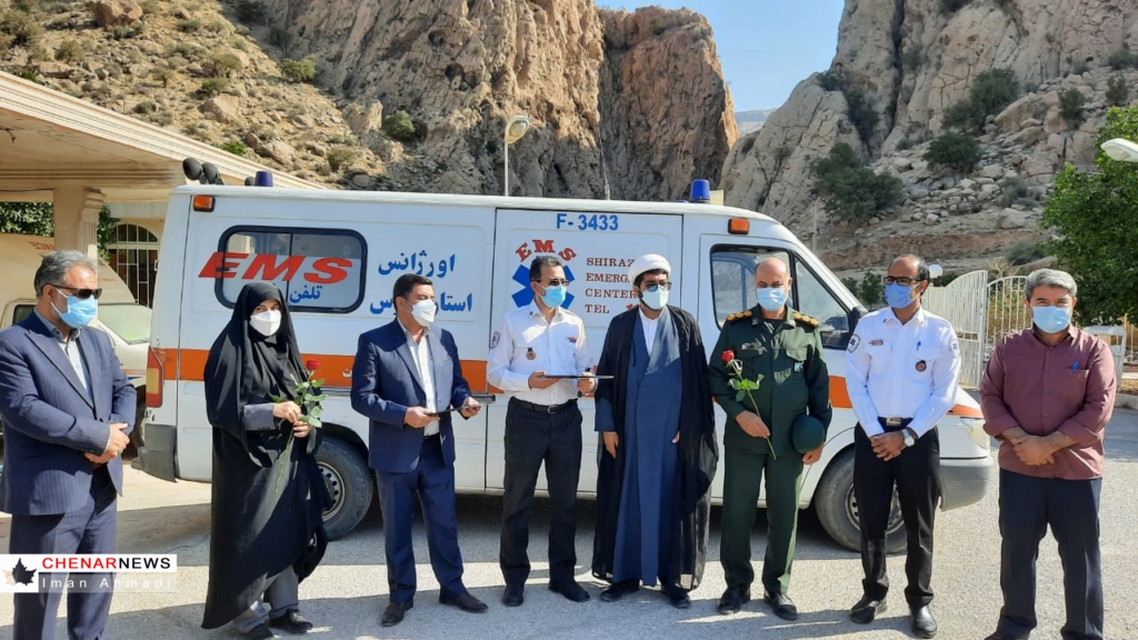 سفر دکتر محمدجواد مرادیان رئیس اورژانس فارس به کازرون و کوهچنار