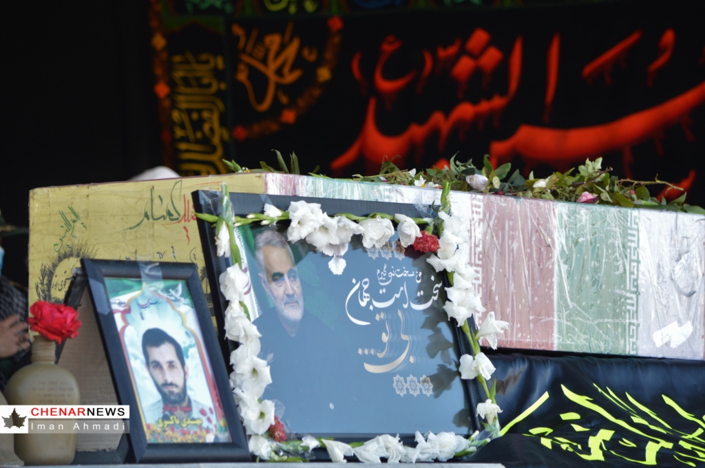 خاکسپاری شهید گمنام در کازرون