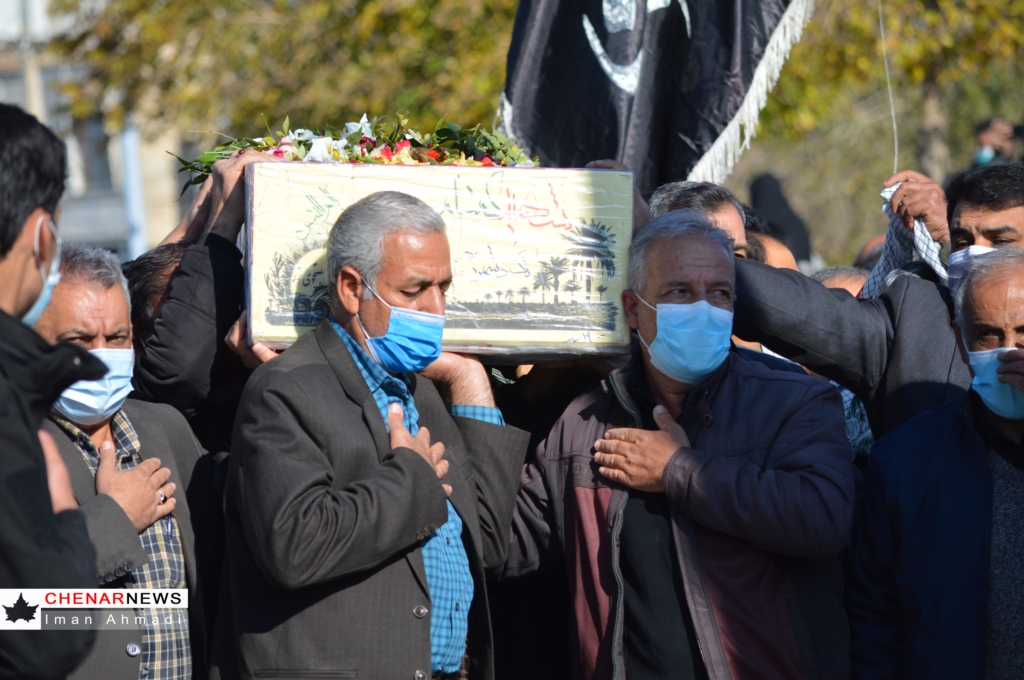 خاکسپاری شهید گمنام در کازرون