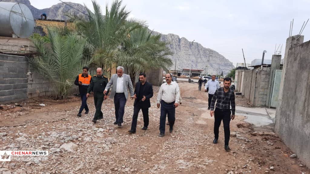 معاون هماهنگی امور عمرانی استانداری فارس در بازدیدهای میدانی از کوهچنار